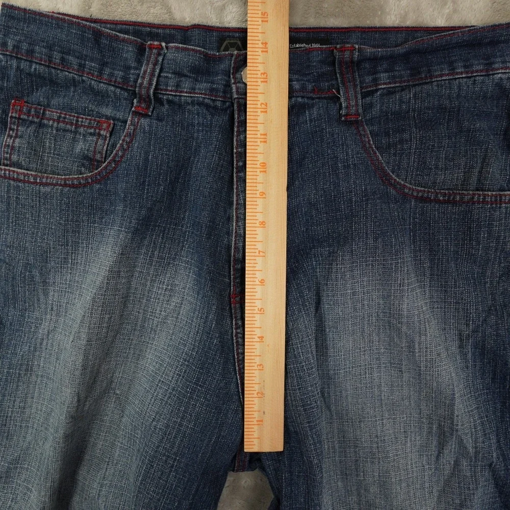 Southpole Vintage Y2K Dark Wash Denim Shorts Mens 38 Blue Skate Grunge Streetwea